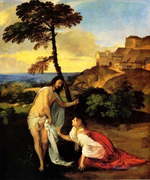  Titian Oil Painting - Noli me Tangere 1511 Tiziano Titian